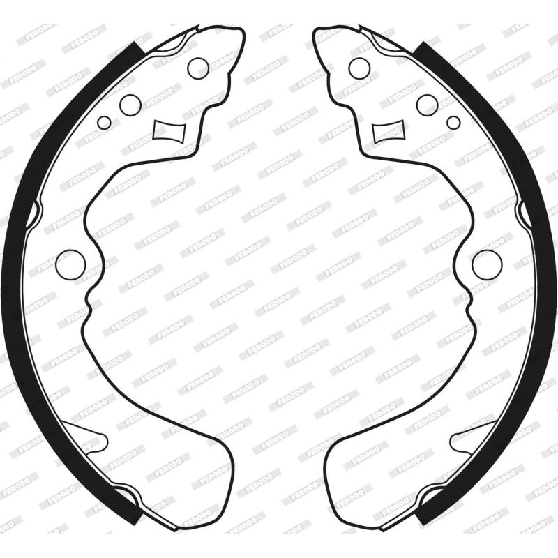 Jeu de mâchoires de frein FERODO FSB341 - Visuel 2