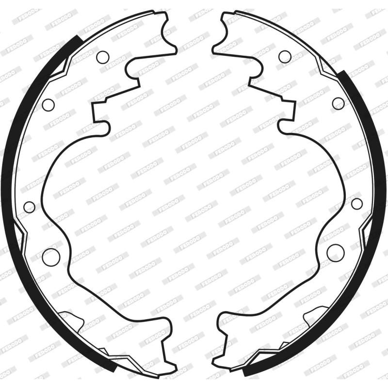 Jeu de mâchoires de frein FERODO FSB343 - Visuel 2