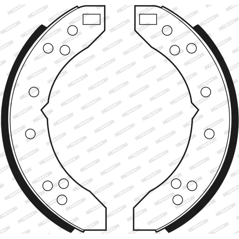 Jeu de mâchoires de frein FERODO FSB346 - Visuel 2
