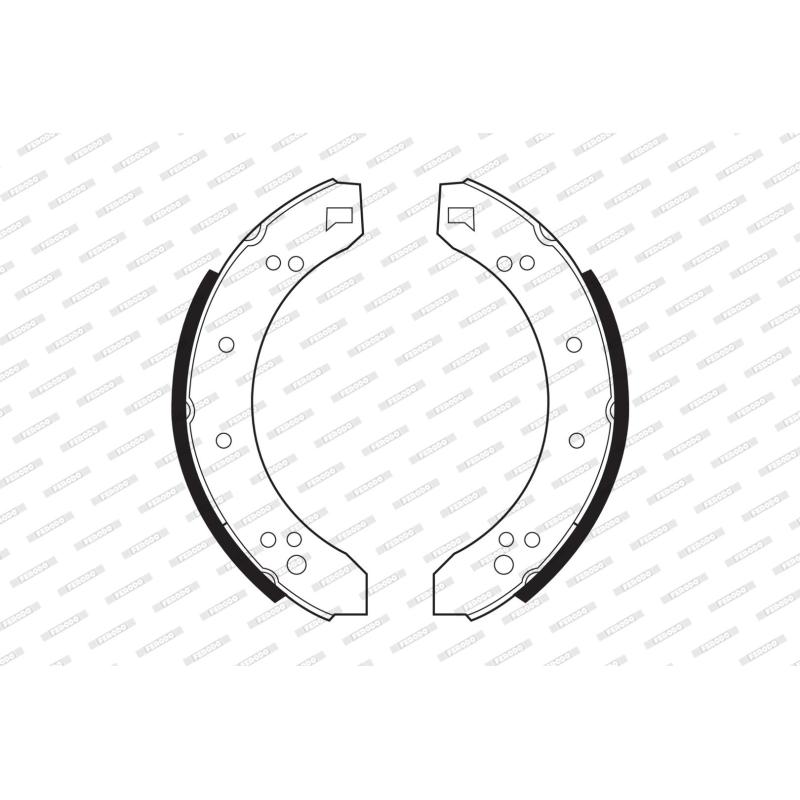 Jeu de mâchoires de frein FERODO FSB355 - Visuel 1