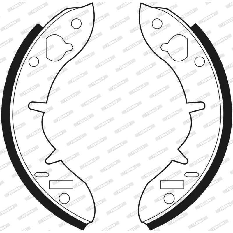 Jeu de mâchoires de frein FERODO FSB373 - Visuel 1