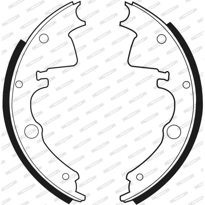 Jeu de mâchoires de frein FERODO FSB378 - Visuel 2