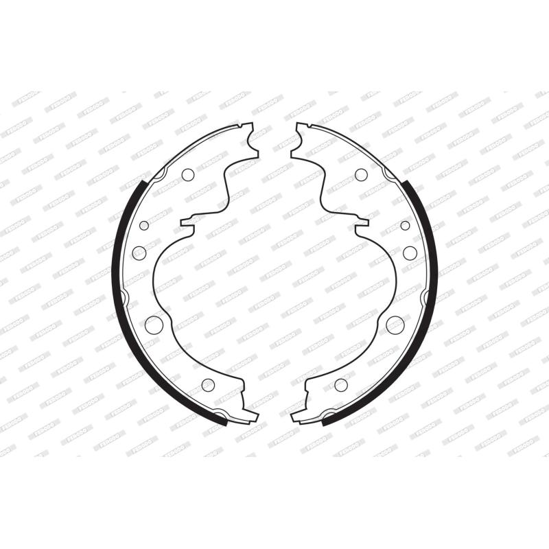 Jeu de mâchoires de frein FERODO FSB384 - Visuel 1