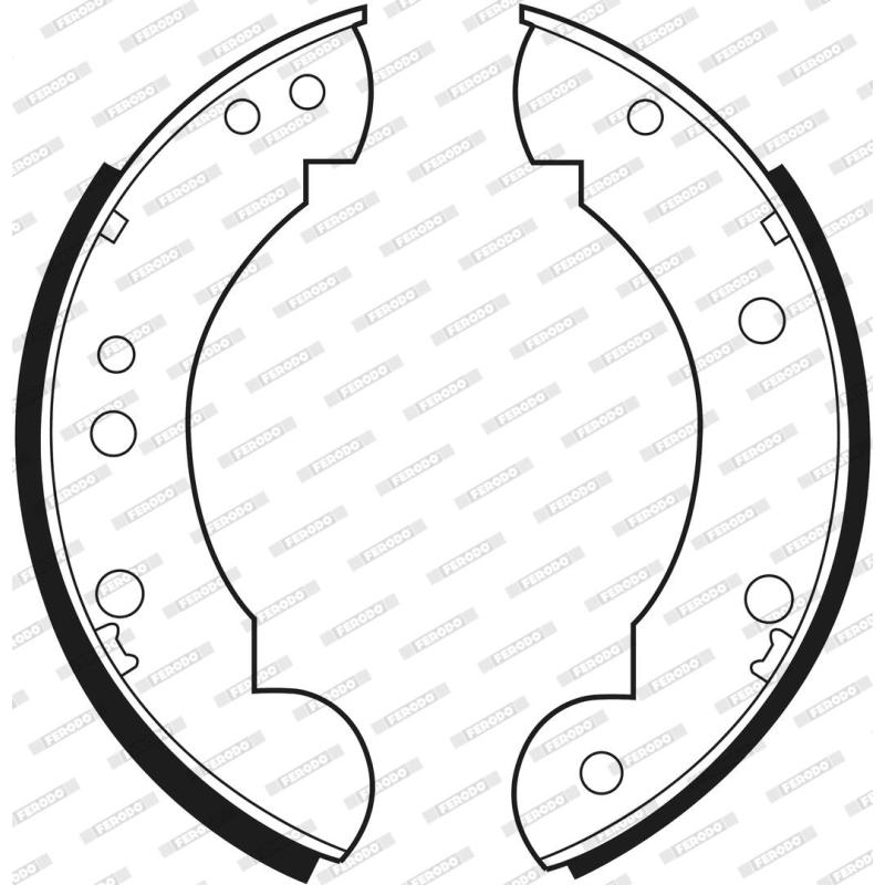 Jeu de mâchoires de frein FERODO FSB385 - Visuel 2