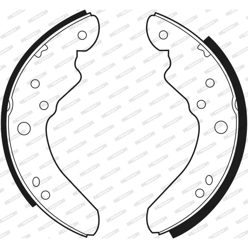 Jeu de mâchoires de frein FERODO FSB387 - Visuel 2