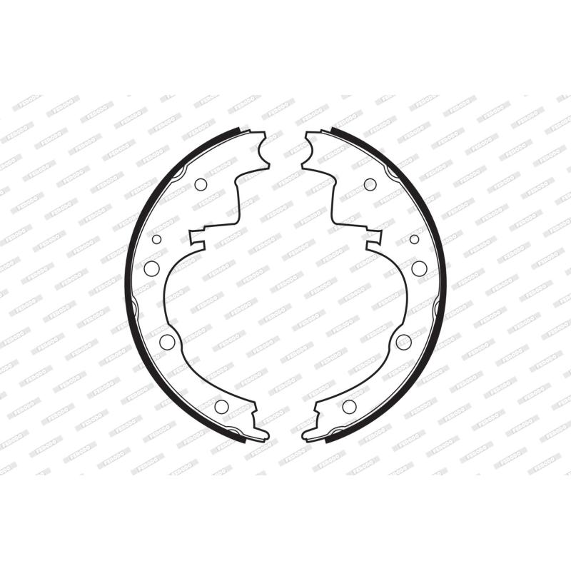 Jeu de mâchoires de frein FERODO FSB391 - Visuel 1