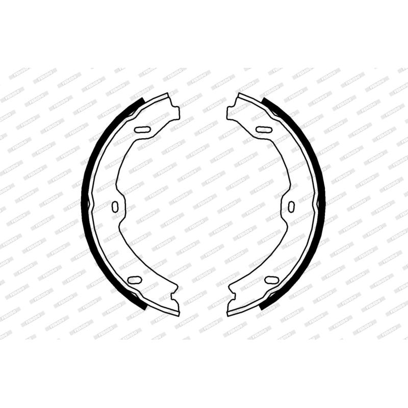 Jeu de mâchoires de frein, frein de stationnement FERODO FSB4000 - Visuel 1