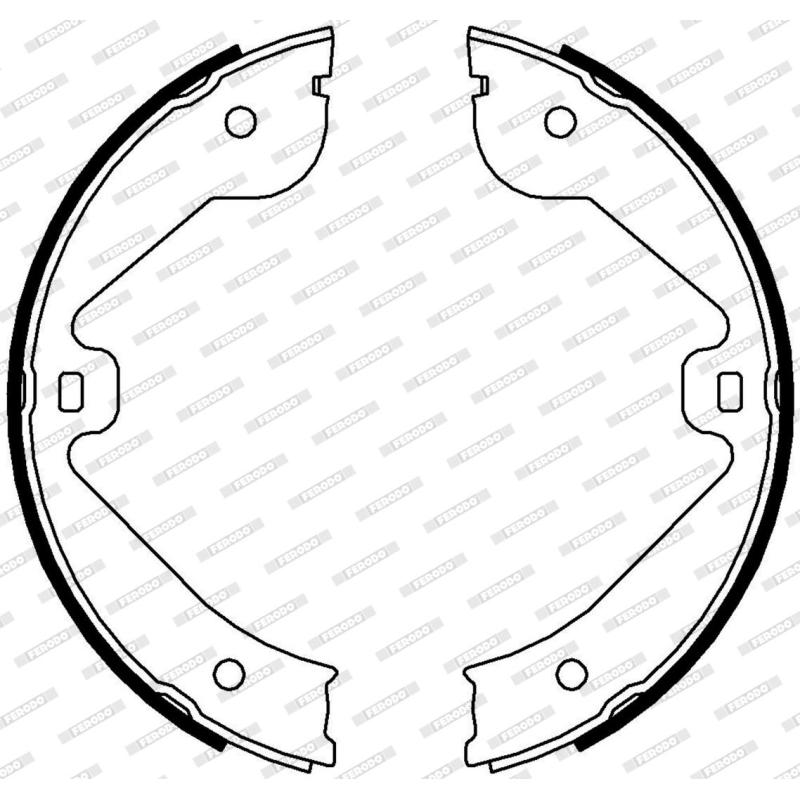 Jeu de mâchoires de frein, frein de stationnement FERODO FSB4000 - Visuel 2