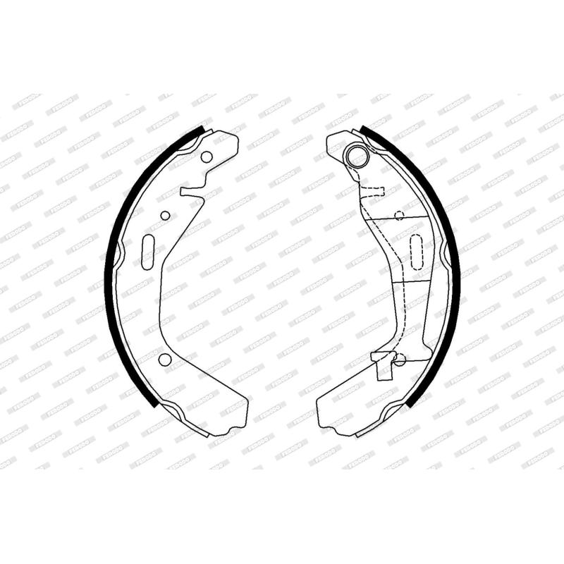 Jeu de mâchoires de frein FERODO FSB4007 - Visuel 1