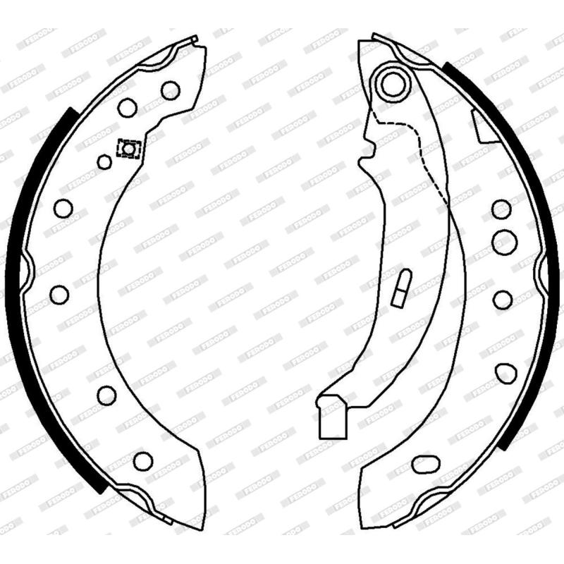 Jeu de mâchoires de frein FERODO FSB4012 - Visuel 2