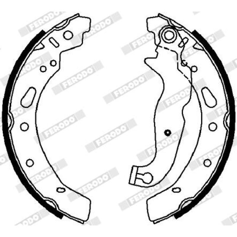 Jeu de mâchoires de frein FERODO FSB4018 - Visuel 1