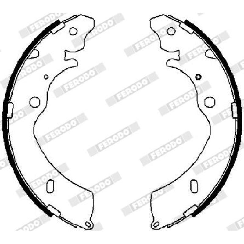 Jeu de mâchoires de frein FERODO FSB4023 - Visuel 1