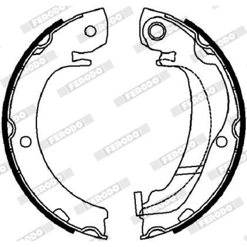Jeu de mâchoires de frein, frein de stationnement FERODO FSB4036 - Visuel 1