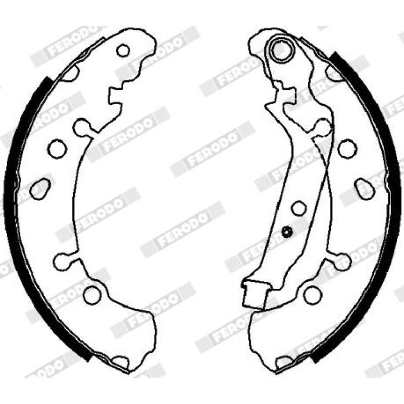Jeu de mâchoires de frein FERODO FSB4037 - Visuel 1