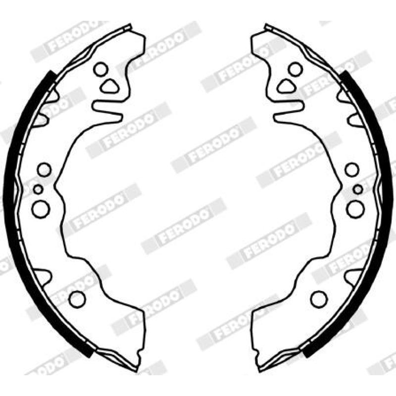 Jeu de mâchoires de frein FERODO FSB4040 - Visuel 1