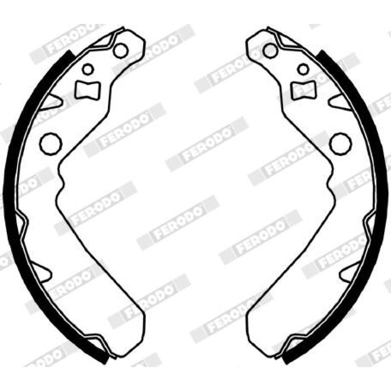 Jeu de mâchoires de frein FERODO FSB4041 - Visuel 1