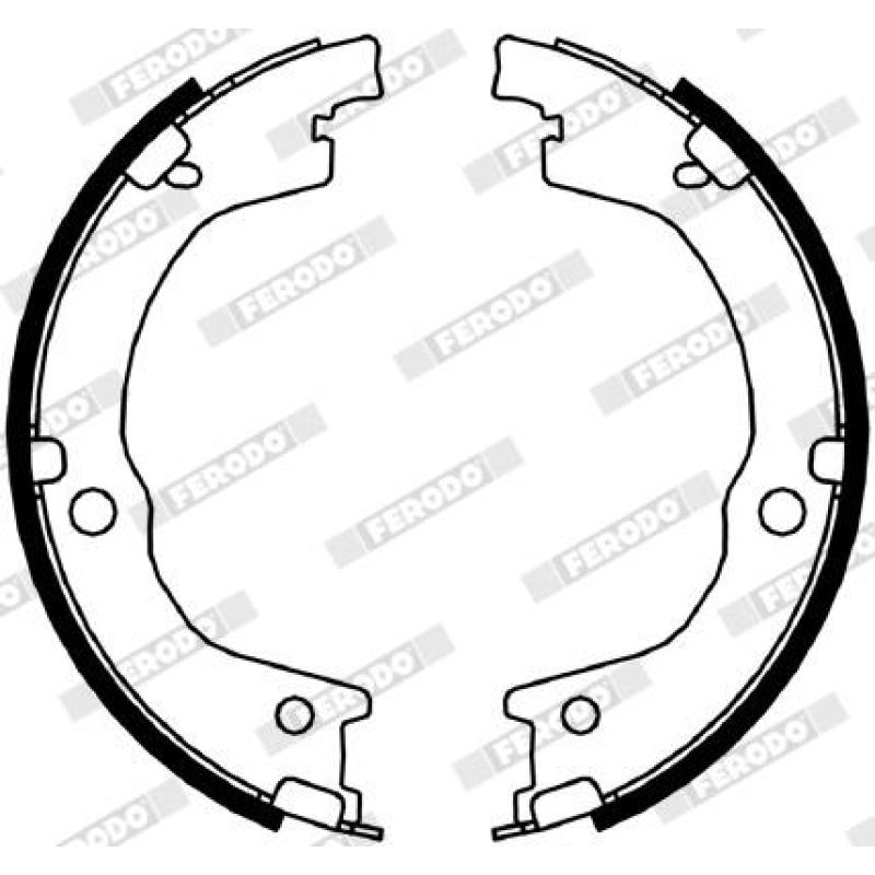 Jeu de mâchoires de frein, frein de stationnement FERODO FSB4049 - Visuel 1