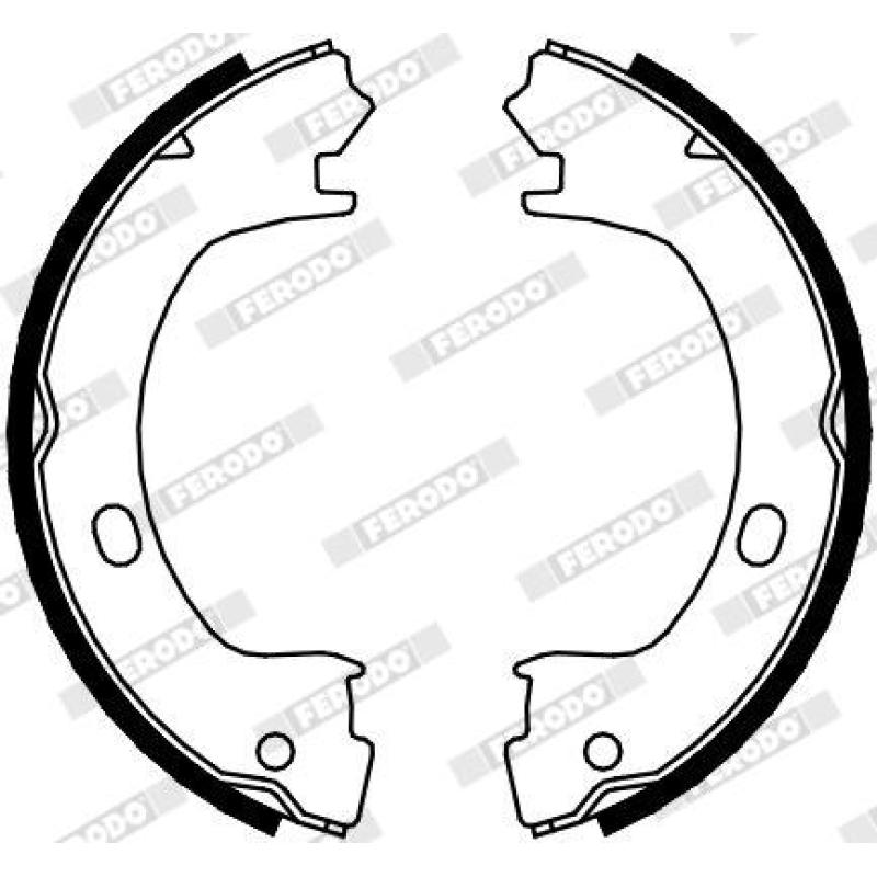 Jeu de mâchoires de frein, frein de stationnement FERODO FSB4073 - Visuel 1