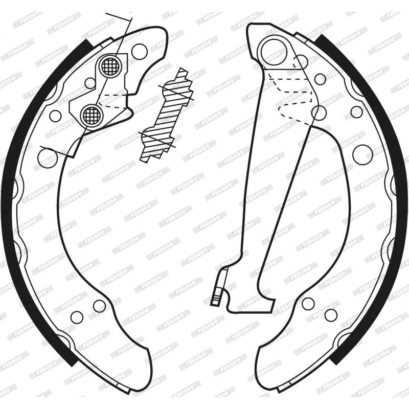 Jeu de mâchoires de frein FERODO FSB408 - Visuel 2