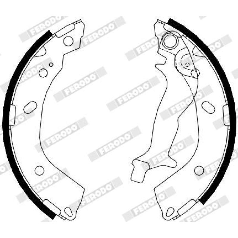 Jeu de mâchoires de frein FERODO FSB4083 - Visuel 1