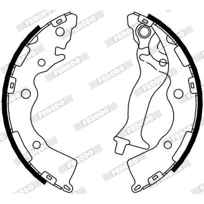 Jeu de mâchoires de frein FERODO FSB4086 - Visuel 1