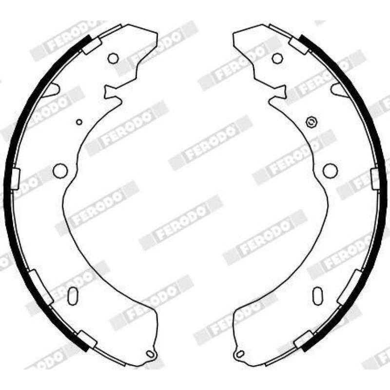 Jeu de mâchoires de frein FERODO FSB4090 - Visuel 1