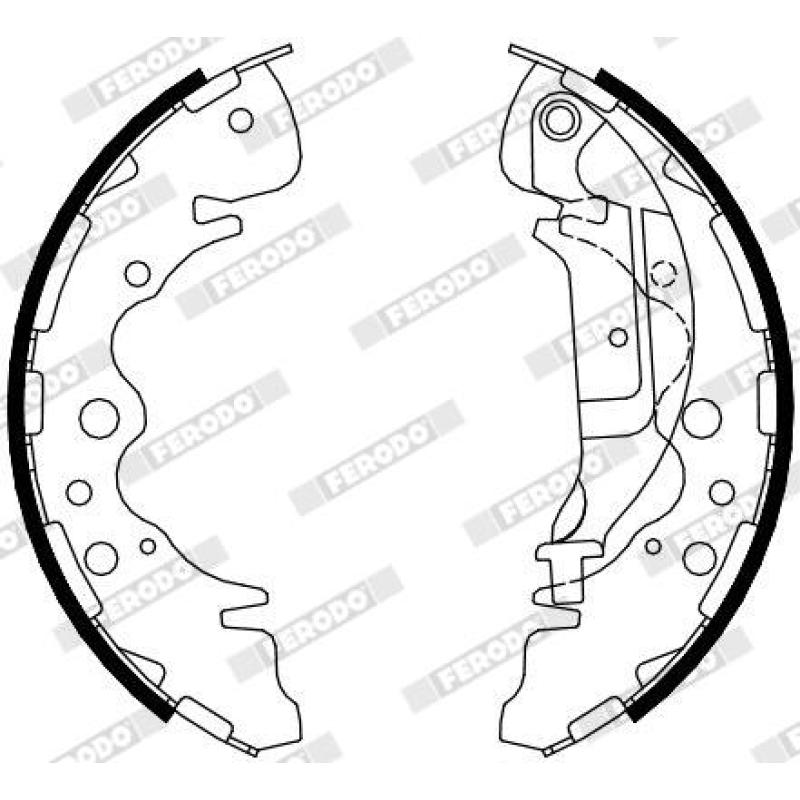 Jeu de mâchoires de frein FERODO FSB4095 - Visuel 1