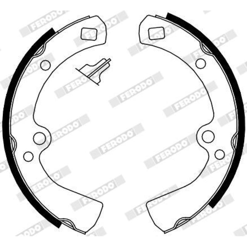 Jeu de mâchoires de frein FERODO FSB4104 - Visuel 1