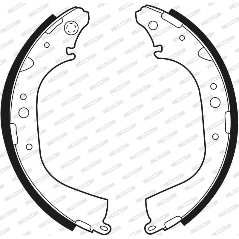 Jeu de mâchoires de frein FERODO FSB411 - Visuel 2