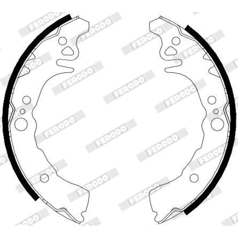 Jeu de mâchoires de frein FERODO FSB4118 - Visuel 1
