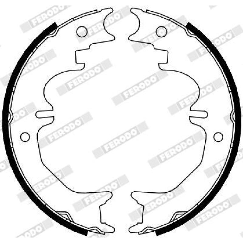 Jeu de mâchoires de frein, frein de stationnement FERODO FSB4120 - Visuel 1