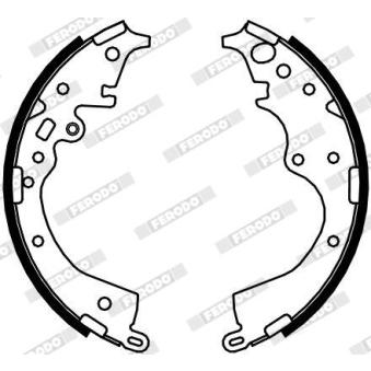 Jeu de mâchoires de frein FERODO OEM 0449526240