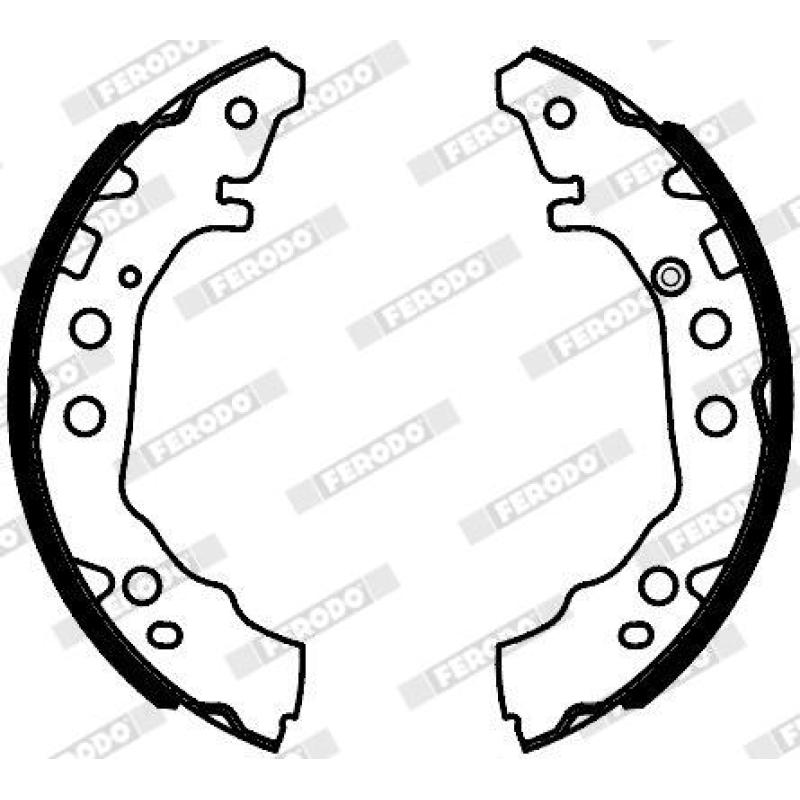 Jeu de mâchoires de frein FERODO FSB4127 - Visuel 1