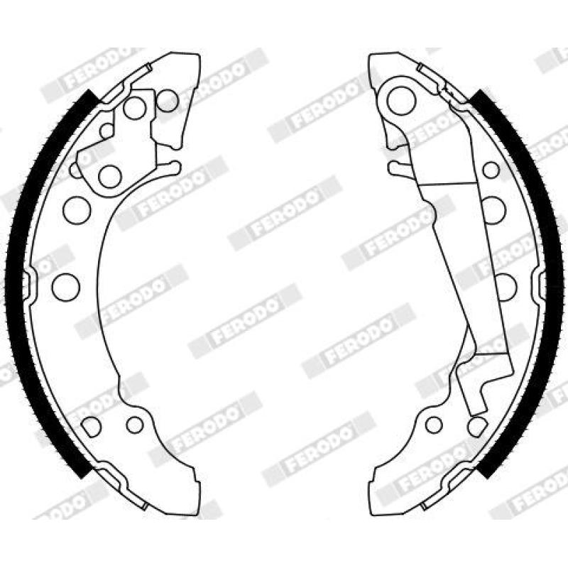 Jeu de mâchoires de frein FERODO FSB4128 - Visuel 1