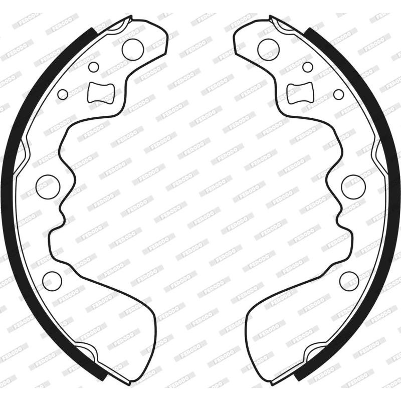 Jeu de mâchoires de frein FERODO FSB413 - Visuel 2