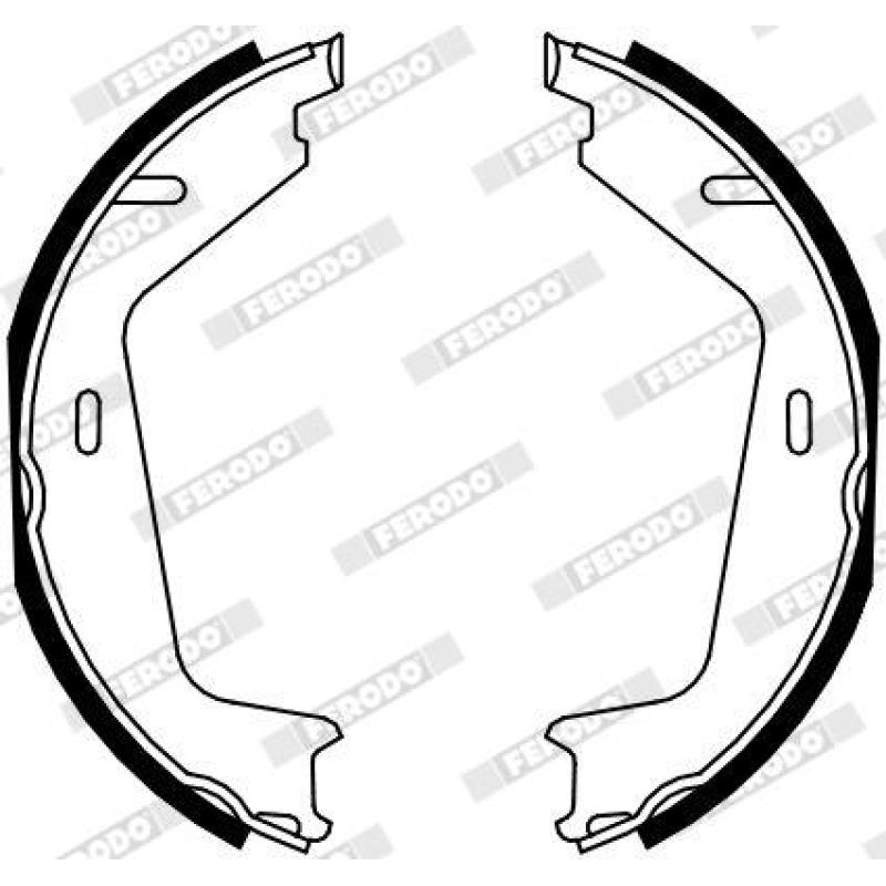 Jeu de mâchoires de frein, frein de stationnement FERODO FSB4130 - Visuel 1
