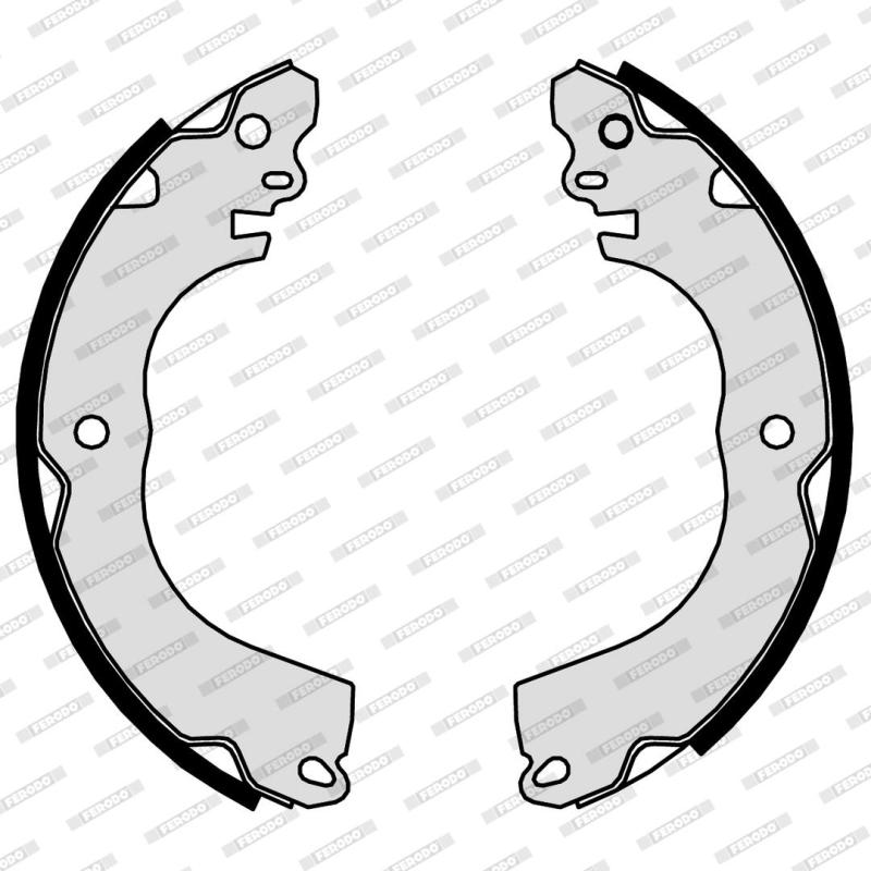 Jeu de mâchoires de frein FERODO FSB4166 - Visuel 1