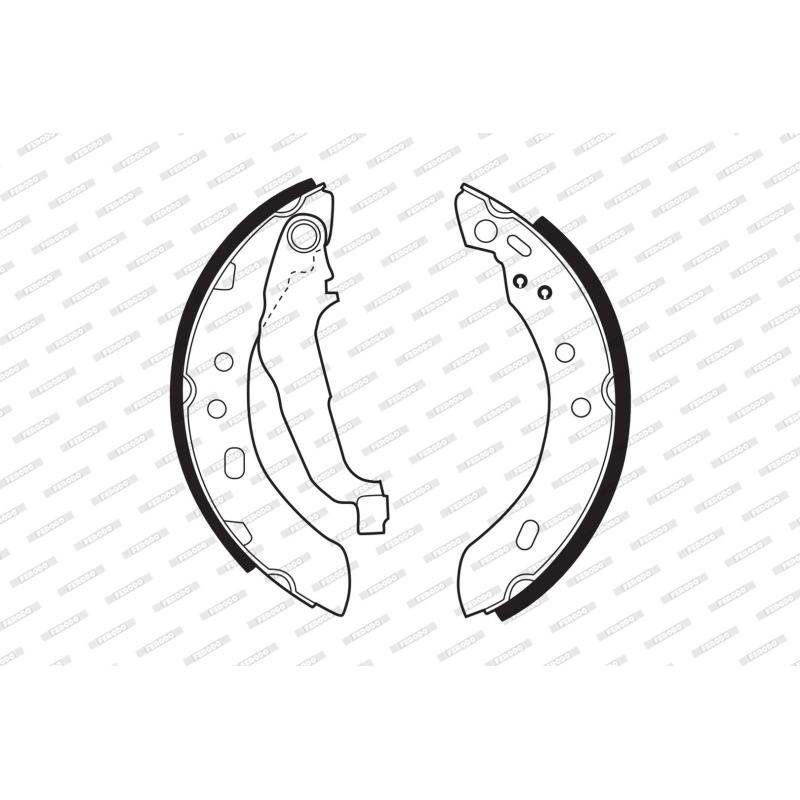 Jeu de mâchoires de frein FERODO FSB417 - Visuel 1