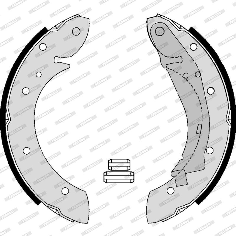 Jeu de mâchoires de frein FERODO FSB4183 - Visuel 1