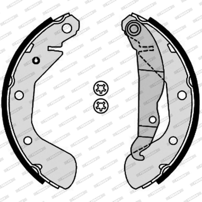 Jeu de mâchoires de frein FERODO FSB4185 - Visuel 1