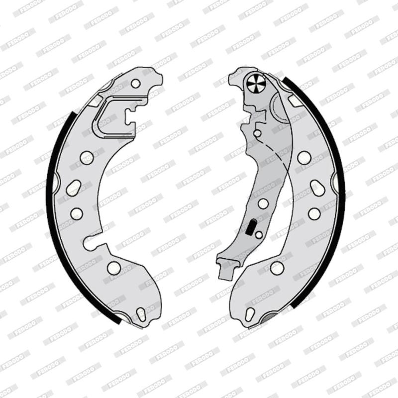 Jeu de mâchoires de frein FERODO FSB4200 - Visuel 1