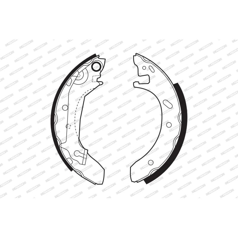 Jeu de mâchoires de frein FERODO FSB421 - Visuel 1