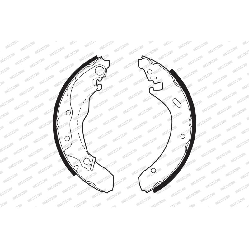 Jeu de mâchoires de frein FERODO FSB422 - Visuel 1