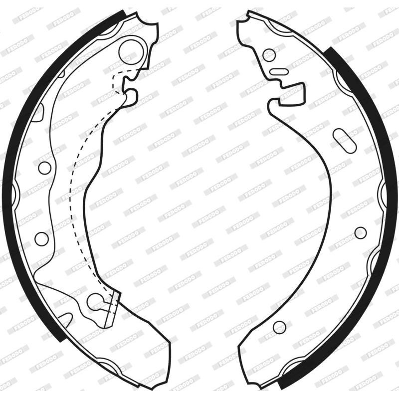 Jeu de mâchoires de frein FERODO FSB422 - Visuel 2