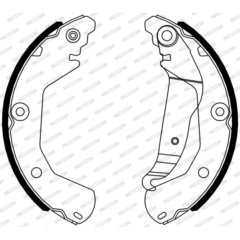 Jeu de mâchoires de frein FERODO FSB4316 - Visuel 1
