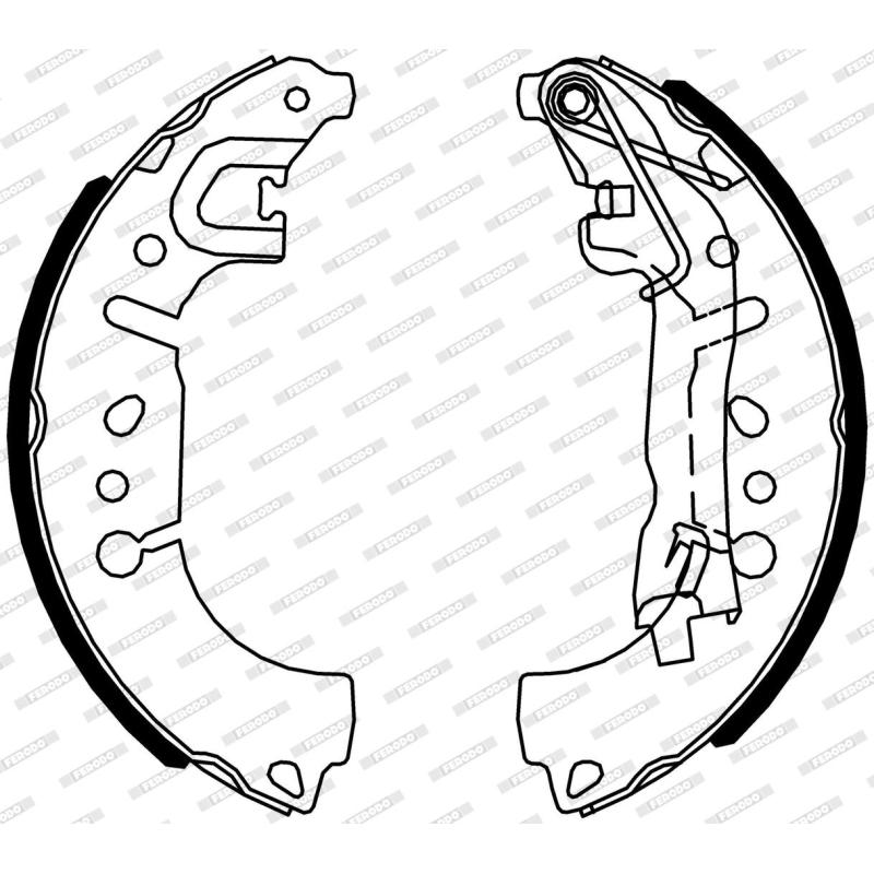 Jeu de mâchoires de frein FERODO FSB4317 - Visuel 1