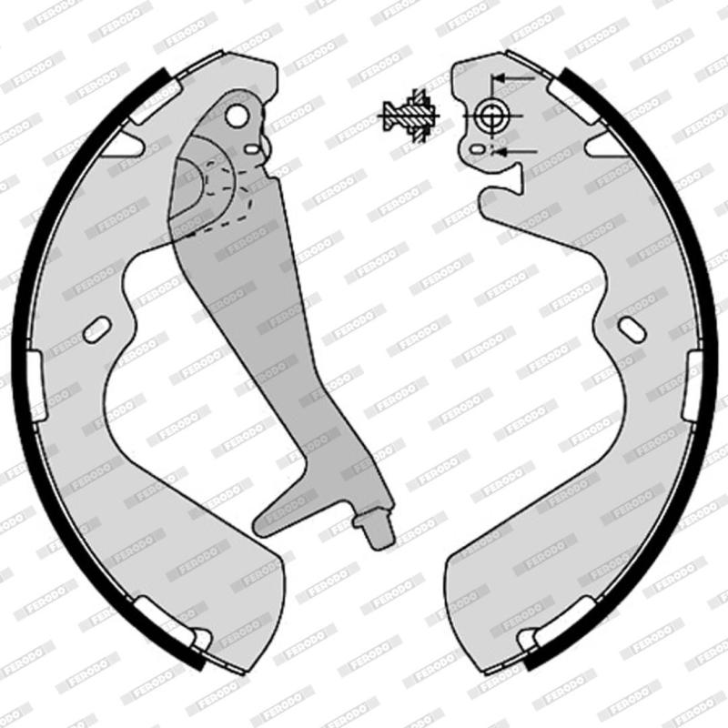 Jeu de mâchoires de frein FERODO FSB4325 - Visuel 1