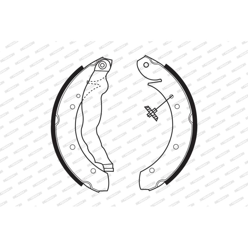 Jeu de mâchoires de frein FERODO FSB447 - Visuel 1