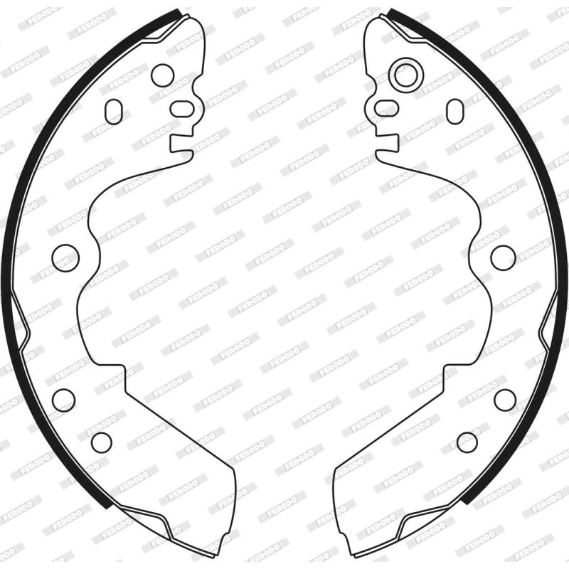 Jeu de mâchoires de frein FERODO FSB471 - Visuel 2