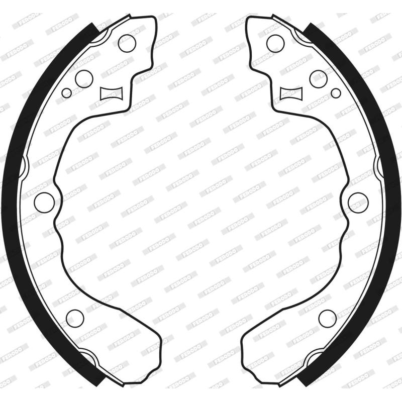 Jeu de mâchoires de frein FERODO FSB516 - Visuel 1
